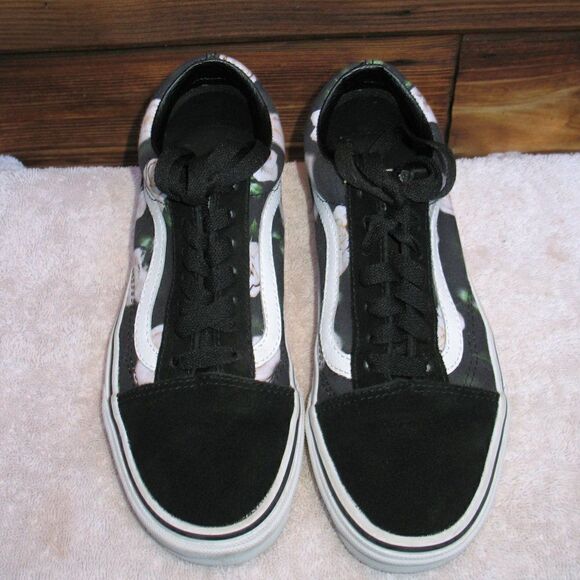 Vans Old Sckool Black Floral Sneakers - Picture 3 of 8